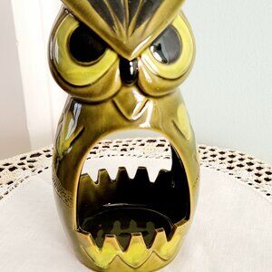 Unique Beautiful owl shape incense / candle Burner in mint Condition Japan